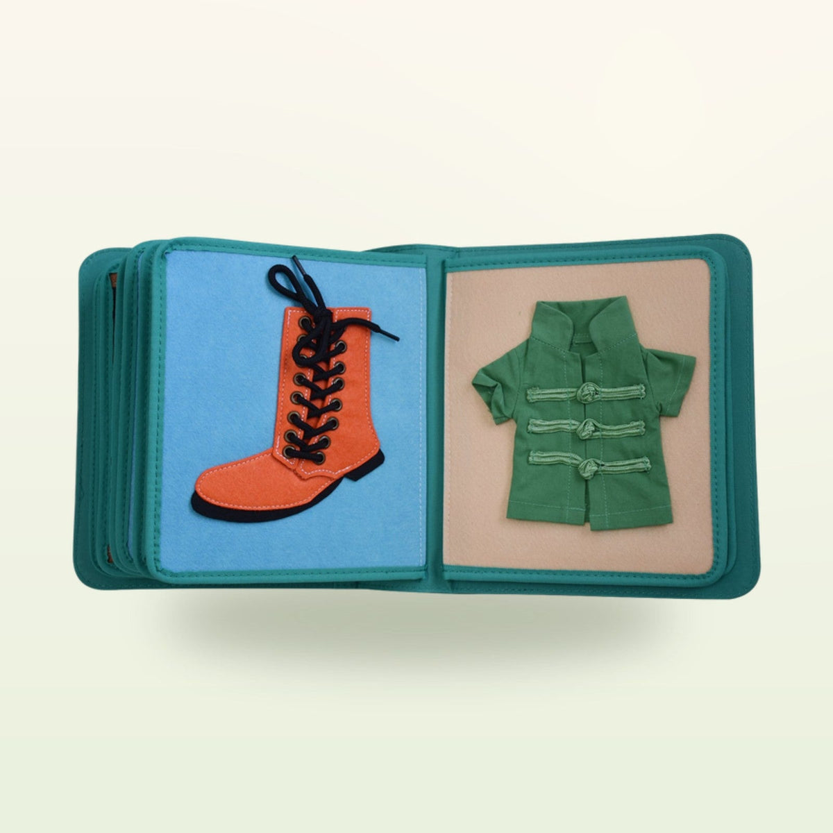 My First Book Kleiderschrank (lila) + Rucksack Set