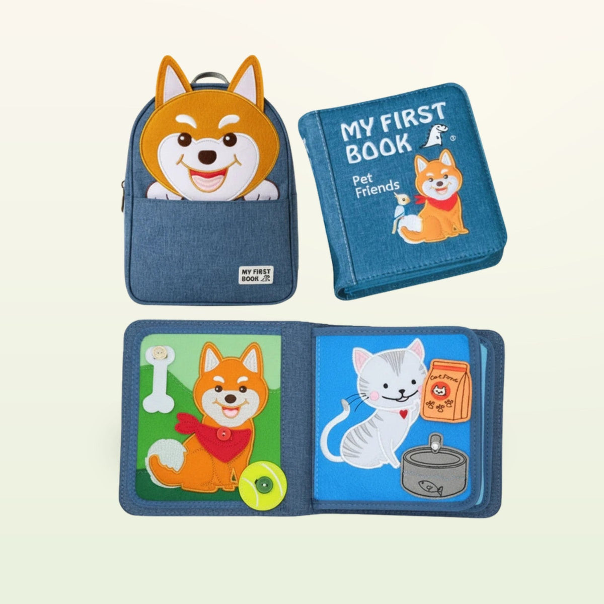My First Book Pet Friends + Rucksack Set