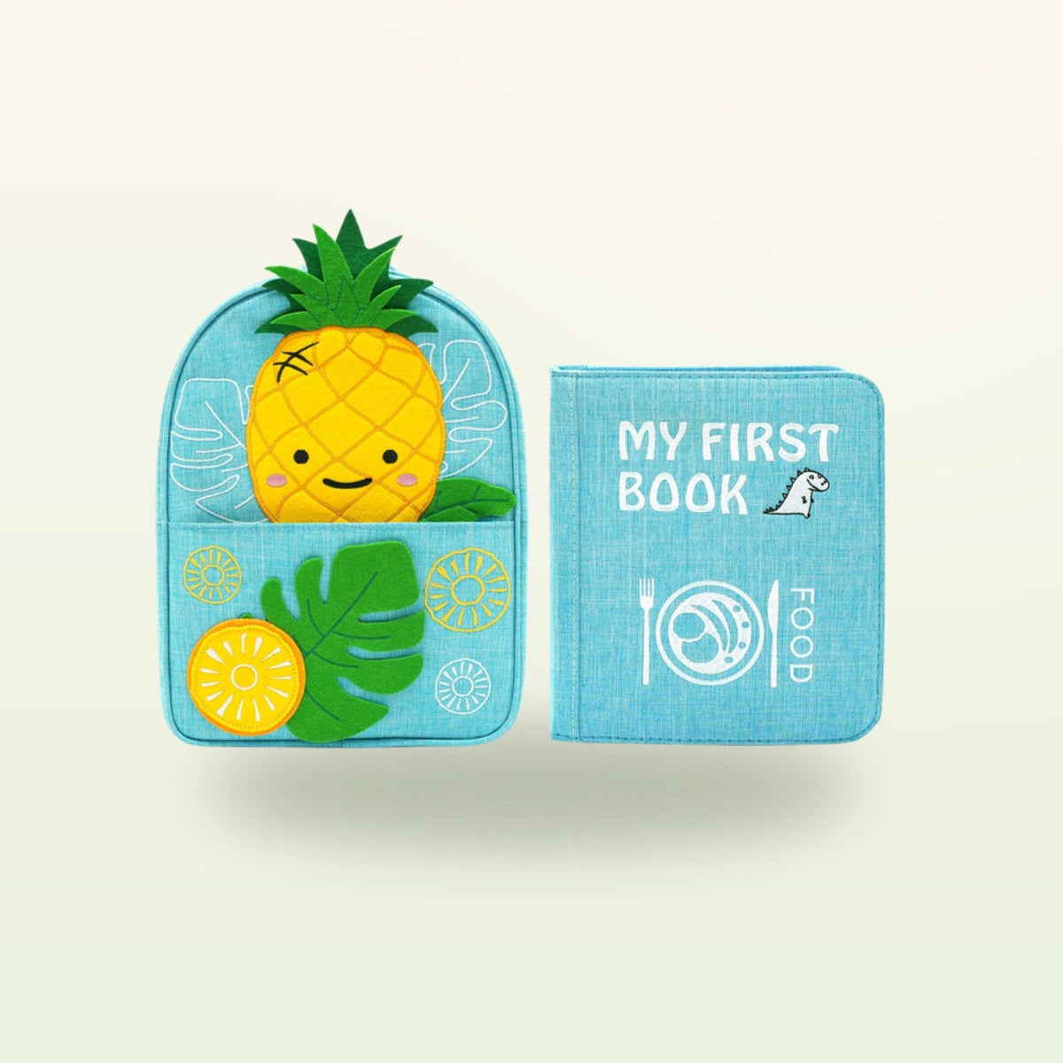 My First Book Kleine Feinschmecker (hellblau) + Rucksack Set