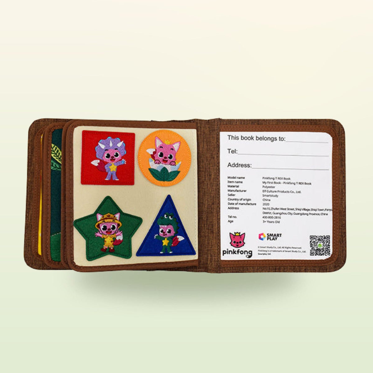 My First Book T-Rex + Rucksack Set