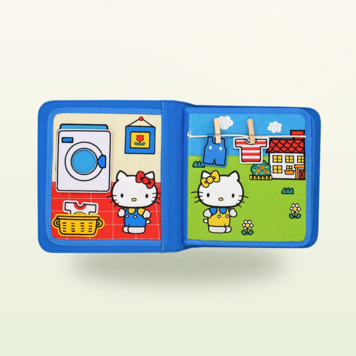 My First Book Hello Kitty (blau) + Rucksack Set