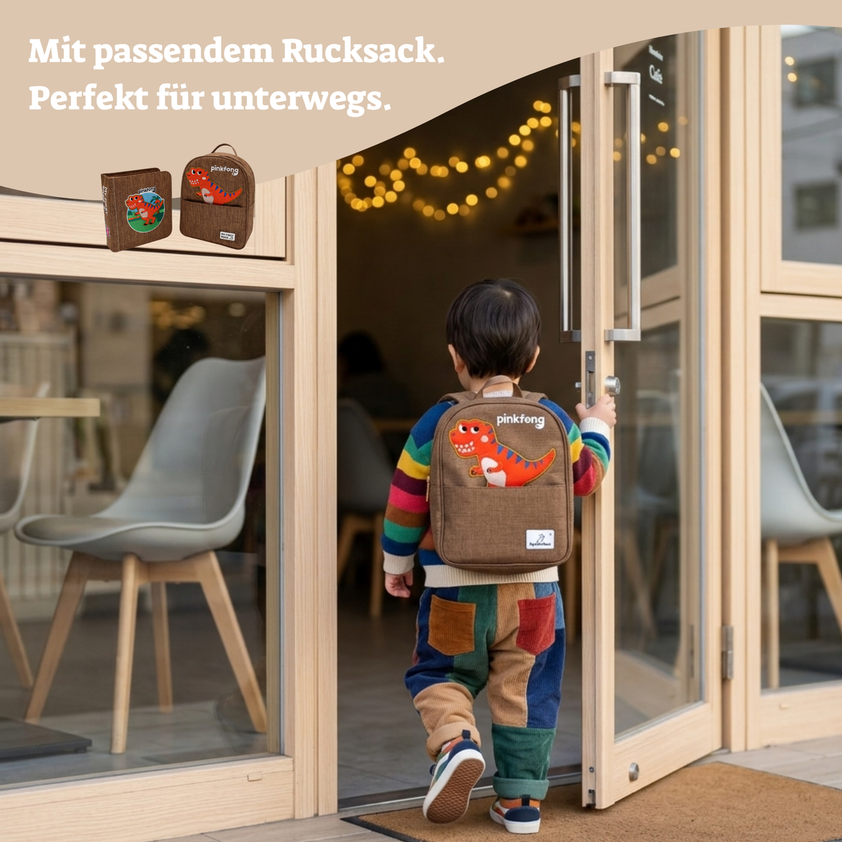 My First Book T-Rex + Rucksack Set