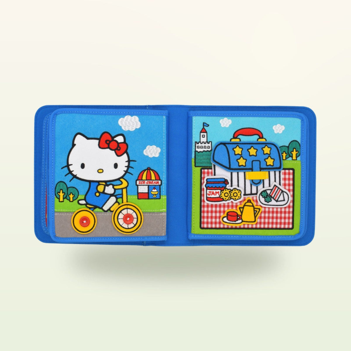My First Book Hello Kitty (blau) + Rucksack Set