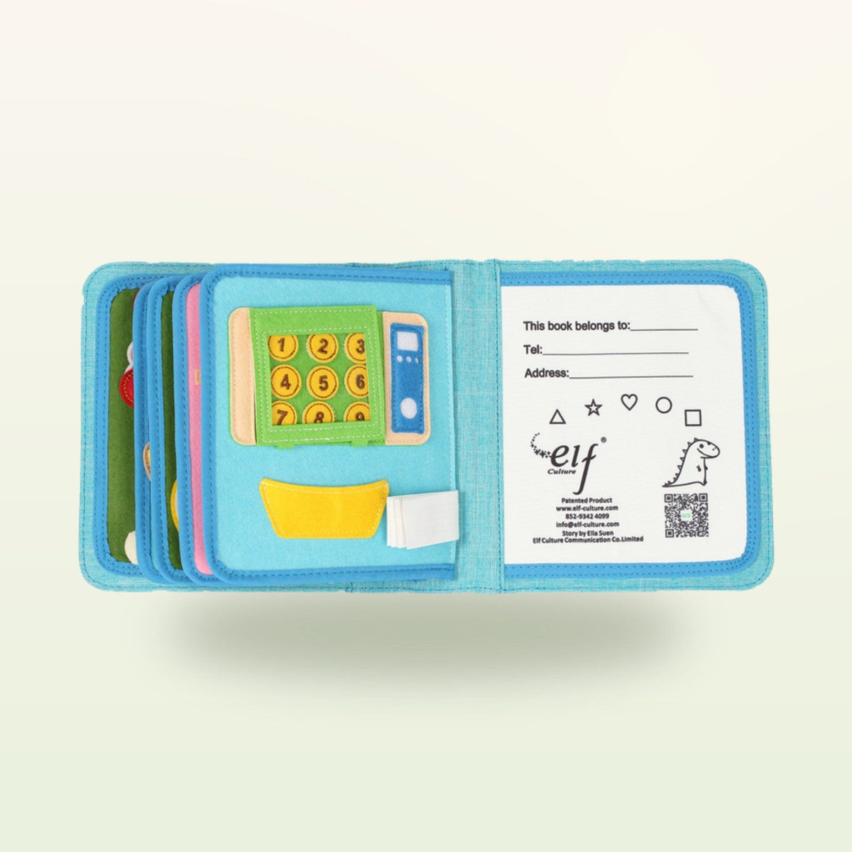 My First Book Kleine Feinschmecker (hellblau) + Rucksack Set
