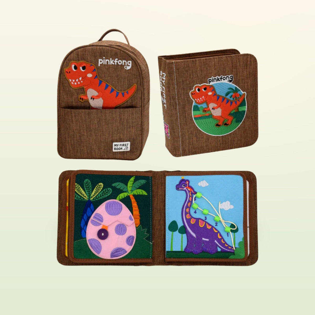 My First Book T-Rex + Rucksack Set