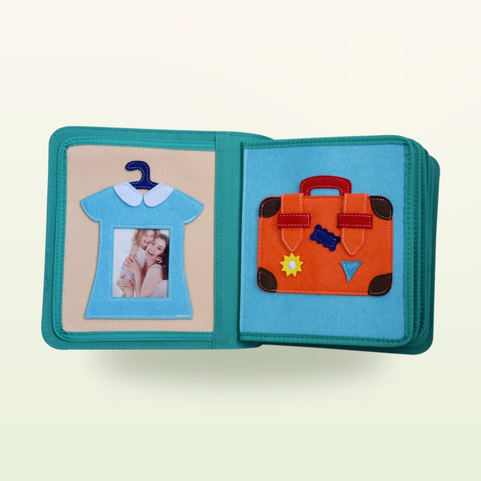 My First Book Kleiderschrank (lila) + Rucksack Set