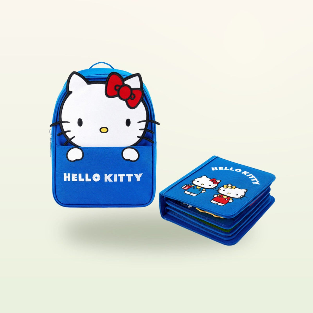 My First Book Hello Kitty (blau) + Rucksack Set