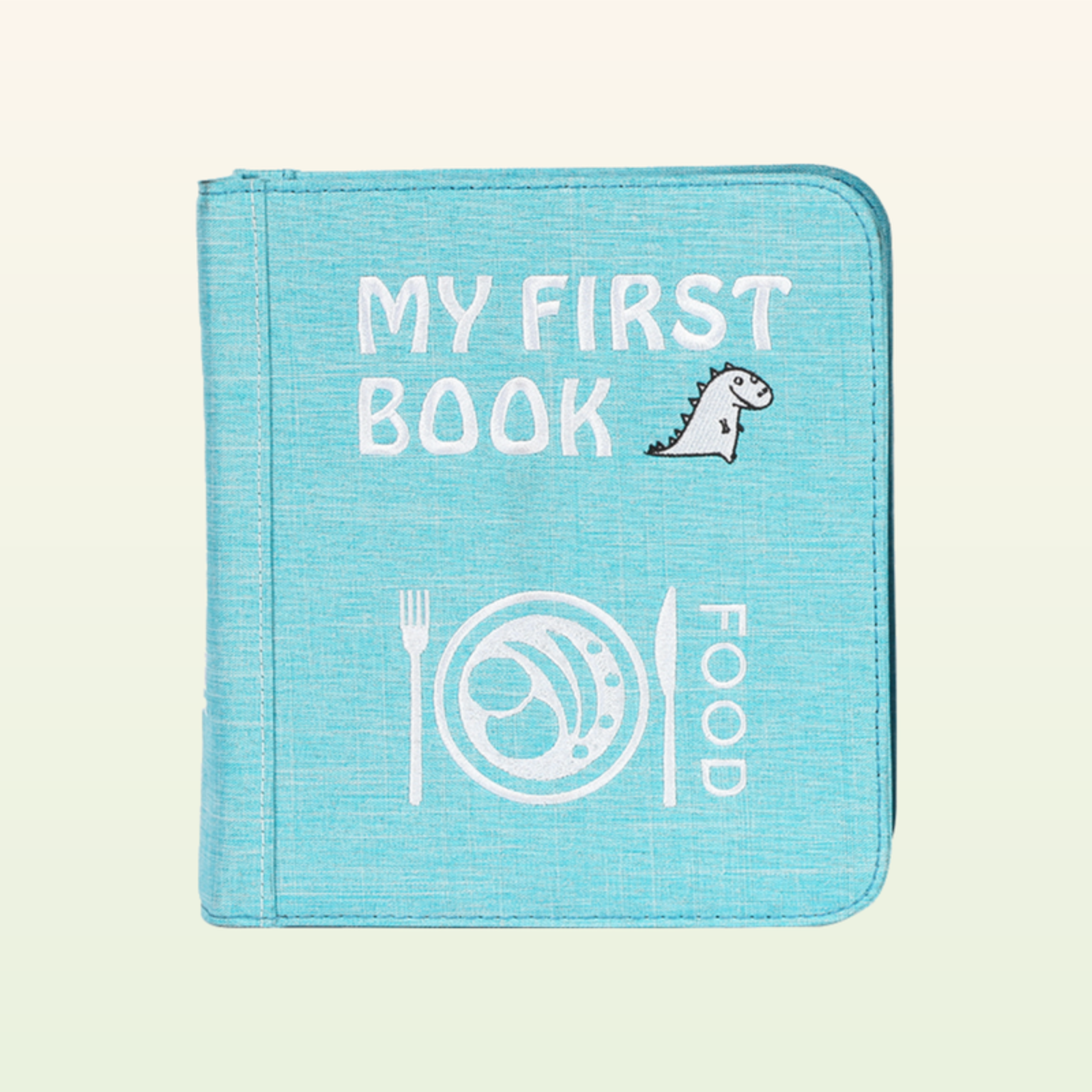 My First Book Little Foodies (Light Blue) + Backpack Set